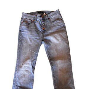 J. Crew Highest Rise Raw Step Hem Button Fly Jeans - Size 26